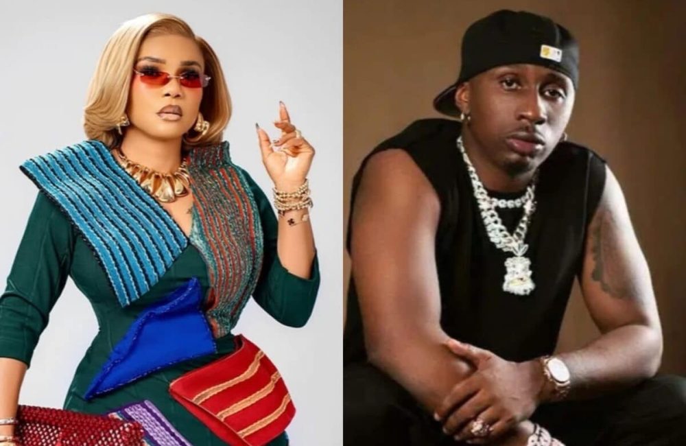 Iyabo Ojo prays for son-in-law, Juma Jux, as he reopens his store, months after it was looted