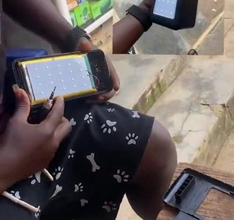 Man Buys Oraimo Power Bank, Opens It, Saw A Concrete Stone In Inside 