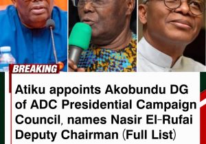 Atiku Names Akobundu PCC DG, Nasir El-rufai, Dele Momodu Makes List 